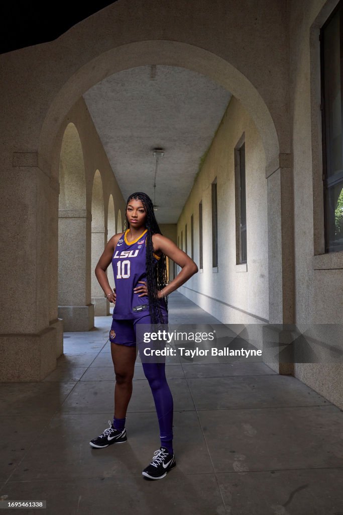 Angel Reece Lsu Portrait of LSU basketball player Angel Reese poses during a photo ...