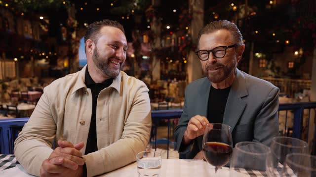GBR: Björn Ulvaeus Visits Mamma Mia! The Party - Interview