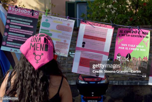 Women in front of the headquarters of the Lazio Region on the international day for safe abortion to protest against conscientious objection...