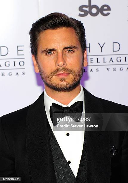 Television personality Scott Disick arrives at his 30th birthday bash at Hyde Bellagio at the Bellagio on May 26, 2013 in Las Vegas, Nevada.