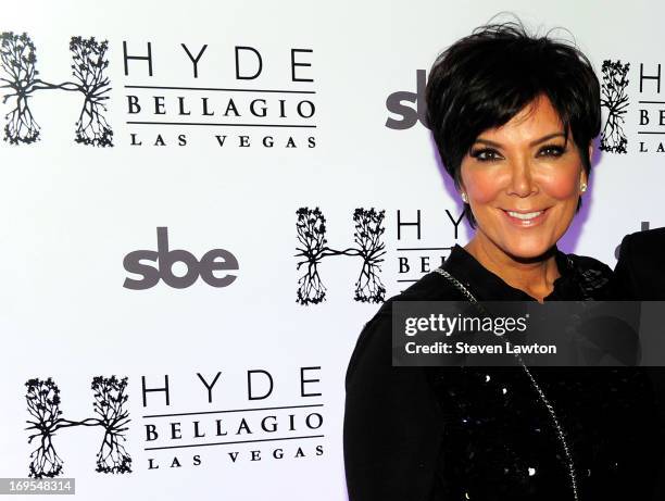 Television personality Kris Jenner arrives at Scott Disick's 30th birthday bash at Hyde Bellagio at the Bellagio on May 26, 2013 in Las Vegas, Nevada.