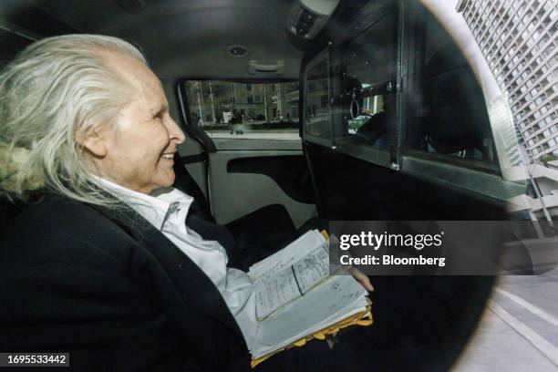 Peter Nygard, former chairman and founder of Nygard International Partnership, in a vehicle while leaving court in Toronto, Ontario, Canada, on...