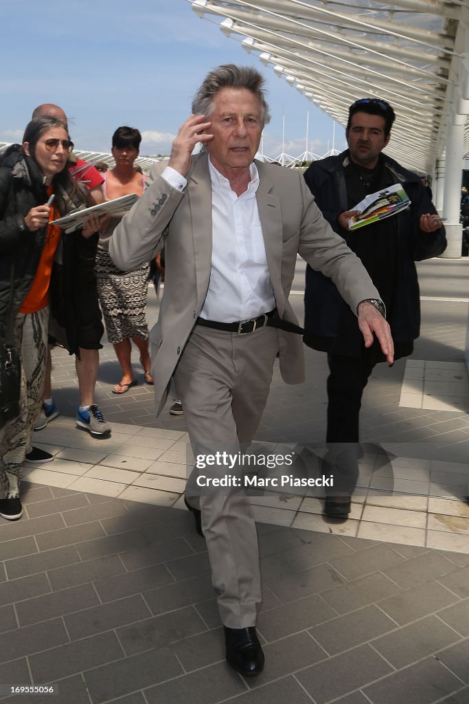 Celebrity Sightings At The Nice Airport - The 66th Annual Cannes Film Festival