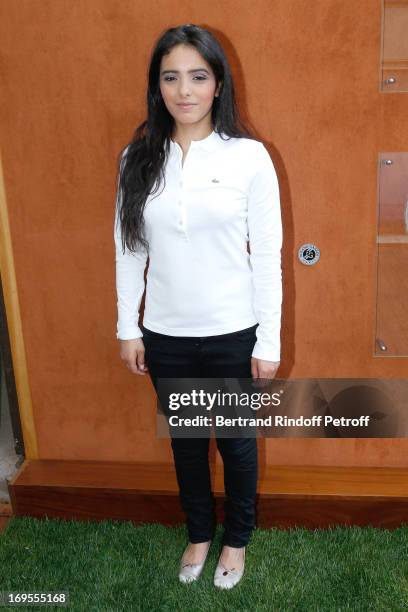Actress Hafsia Herzi attends Roland Garros Tennis French Open 2013 - Day 2 on May 27, 2013 in Paris, France.