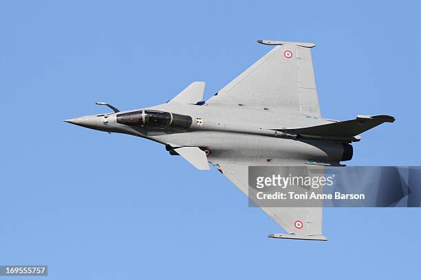 The French built Dassault "Rafale" demonstration flight during the 60th Anniversary Celebration of The "Patrouille de France", the legendary French...