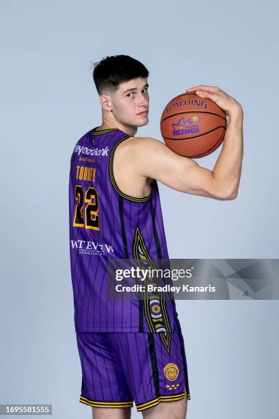 Alex Toohey poses during the Sydney Kings 2023/24 NBL Headshots Session at Somerset College on September 19, 2023 in Gold Coast, Australia.