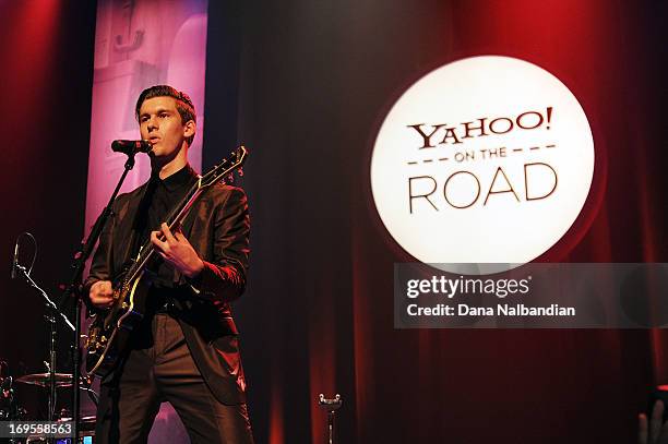 Musician Willy Moon performs at Yahoo! On The Road at the Moore Theatre on May 26, 2013 in Seattle, Washington.