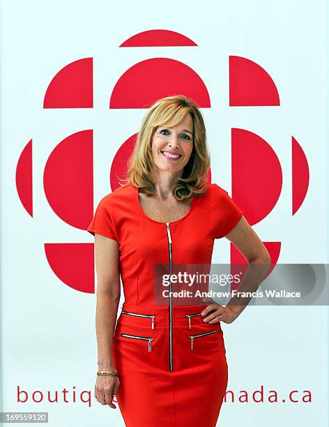 S Dragons Den and senior business reporter Dianne Buckner poses at the CBC building on Front Street.