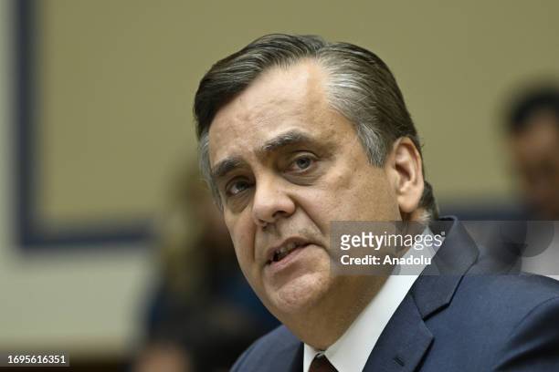 George Washington Law Professor Jonathan Turley is seen during the impeachment at Rayburn House Office Building in Capitol Hill of Washington D.C.,...