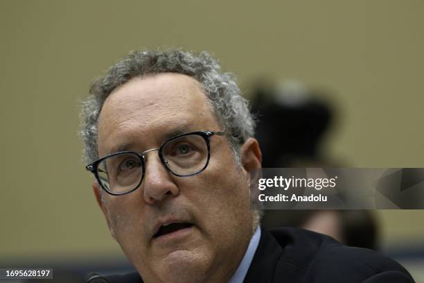 Michael Gerhardt, Professor at the University of North Carolina is seen during the impeachment at Rayburn House Office Building in Capitol Hill of...