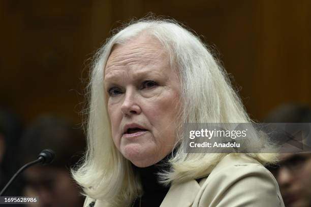 Eileen O'Connor, former Assistant Attorney General is seen during the impeachment at Rayburn House Office Building in Capitol Hill of Washington...