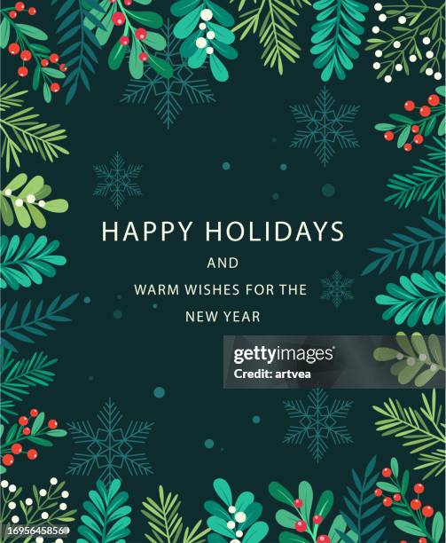 bildbanksillustrationer, clip art samt tecknat material och ikoner med happy holidays background - christmas-background