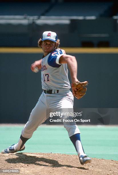 Andy Messersmith of the Atlanta Braves pitches during an Major League Baseball game circa 1976. Messersmith played for the Braves from 1976-77.