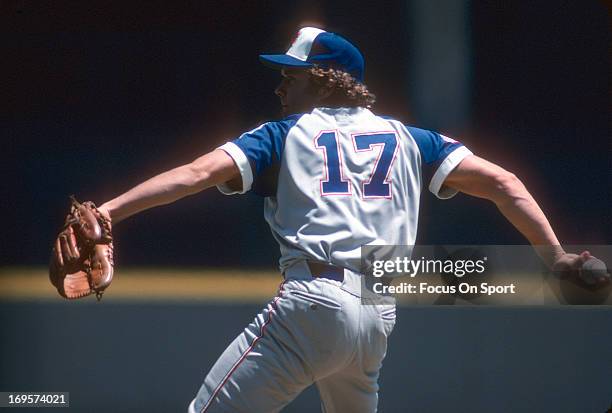 Andy Messersmith of the Atlanta Braves pitches during an Major League Baseball game circa 1976. Messersmith played for the Braves from 1976-77.