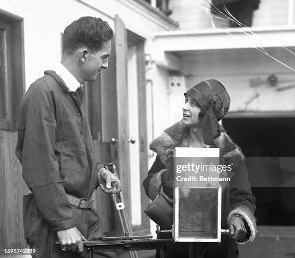 Ernest Ruth Ernest Schoedsack and Ruth Rose are shown aboard the S.S. Arcturus ...