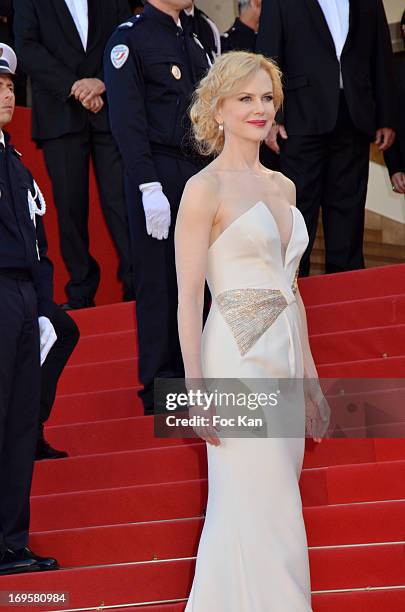 Nicole Kidman attends the Premiere of 'Zulu' and the Closing Ceremony of The 66th Annual Cannes Film Festival at Palais des Festivals on May 26, 2013...
