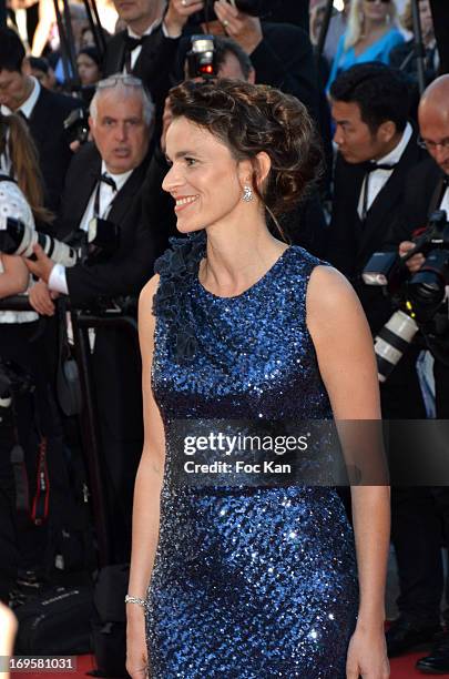 Mnister Aurelie Filippetti attends the Premiere of 'Zulu' and the Closing Ceremony of The 66th Annual Cannes Film Festival at Palais des Festivals on...