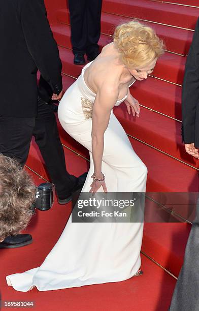 Nicole Kidman attends the Premiere of 'Zulu' and the Closing Ceremony of The 66th Annual Cannes Film Festival at Palais des Festivals on May 26, 2013...