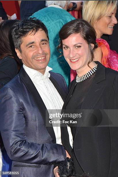 Ariel Wizman and Osnath attend the Premiere of 'Zulu' and the Closing Ceremony of The 66th Annual Cannes Film Festival at Palais des Festivals on May...