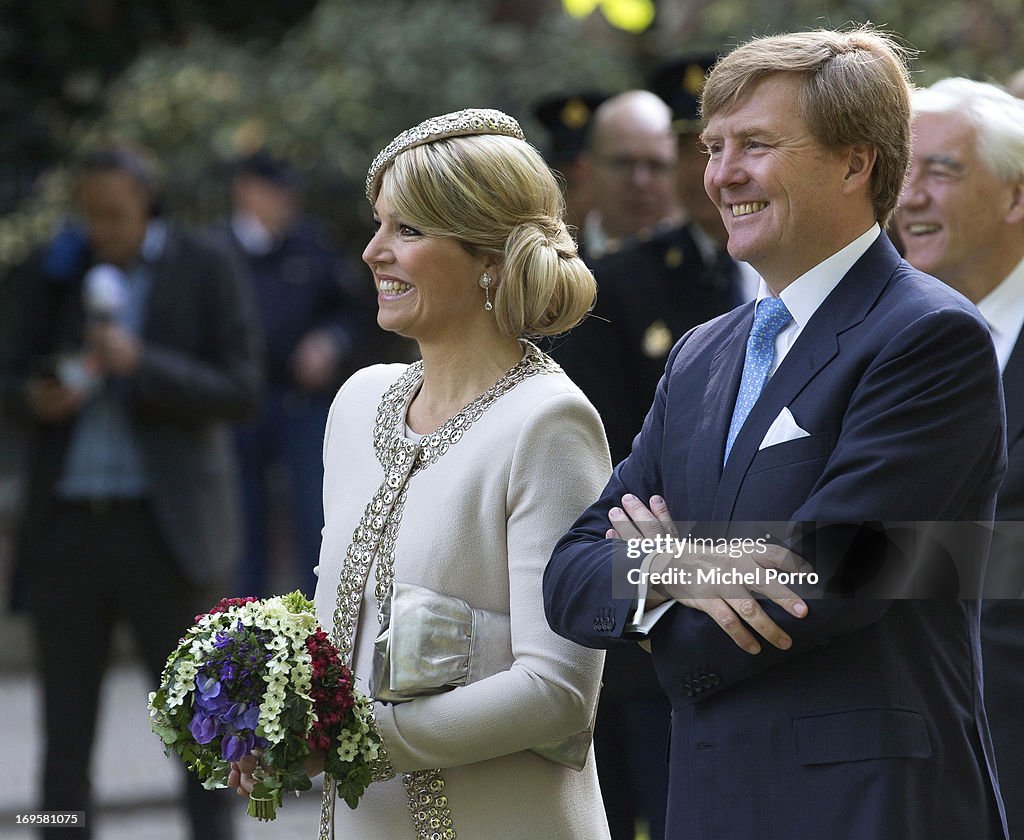 King Willem-Alexander and Queen Maxima Visit Groningen And Drenthe Provinces