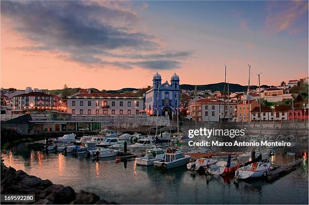 tarde em angra do heroísmo - ilha terceira imagens e fotografias de stock