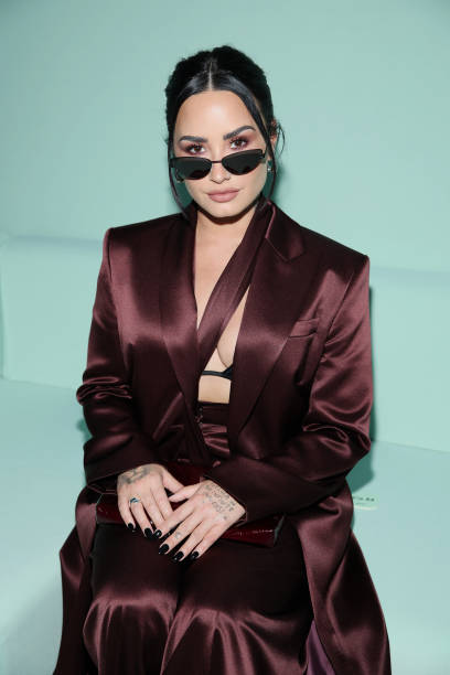 Demi Lovato attends the Boss fashion show during the Milan Fashion Week Womenswear Spring/Summer 2024 on September 22, 2023 in Milan, Italy.