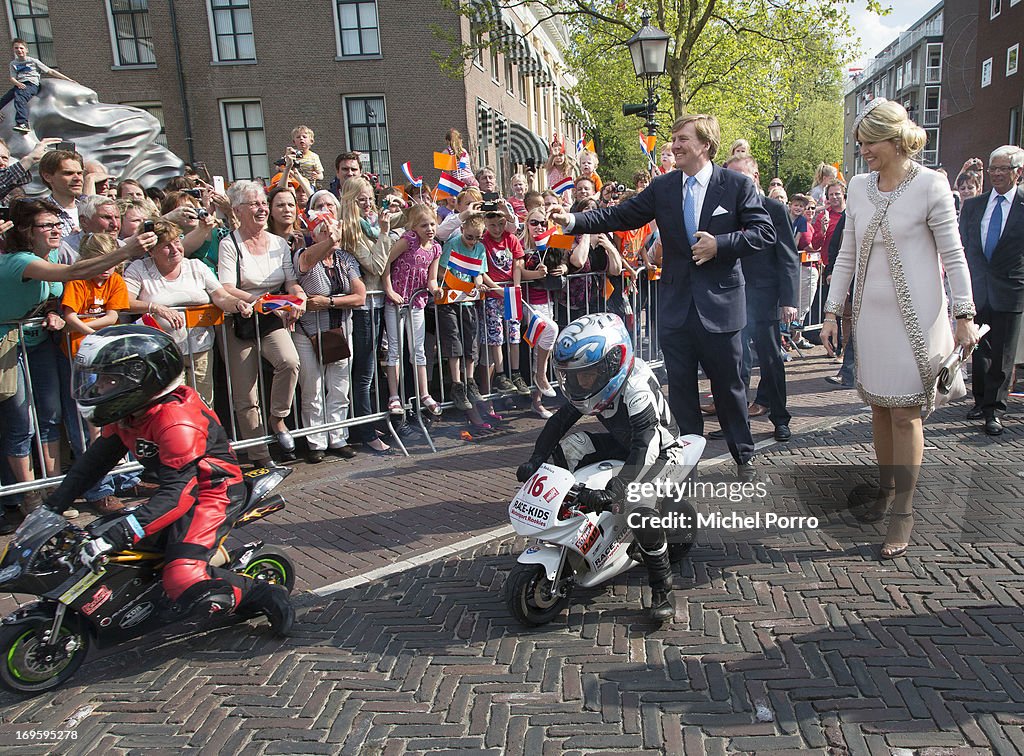 King Willem-Alexander and Queen Maxima Visit Groningen And Drenthe Provinces