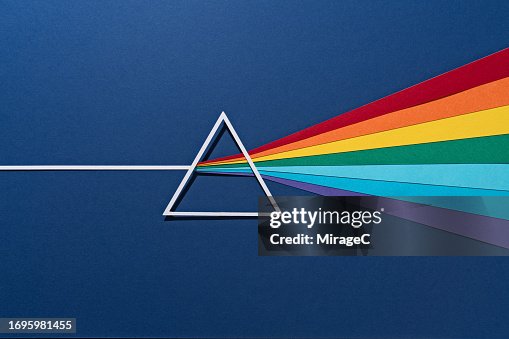 Triangular Prism Reflection Rainbow Paper Craft Triangular Prism Reflection Rainbow Paper Craft