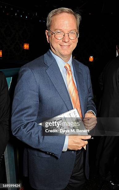 Co-Author and Executive Chairman of Google Eric Schmidt attends the launch of 'The New Digital Age: Reshaping The Future Of People, Nations and...