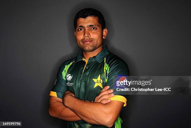 Kamran Akmal of Pakistan during the Pakistan Portrait Session at the Hyatt Hotel on May 28, 2013 in Birmingham, England.