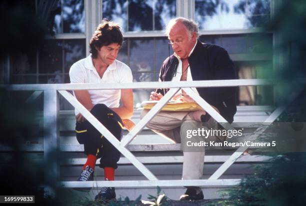 Mick Jagger of the Rolling Stones is photographed at Longview Farm in September 1981 in Worcester, Massachusetts. CREDIT MUST READ: Ken Regan/Camera...