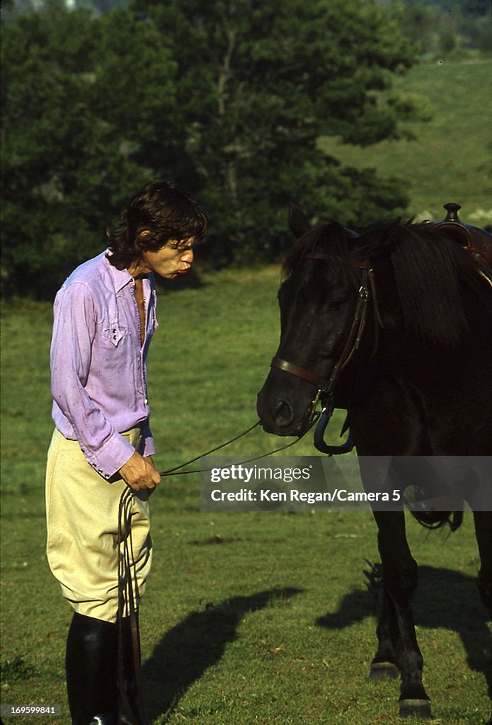 Mick Jagger of the Rolling Stones is photographed at Longview Farm in...  News Photo - Getty Images