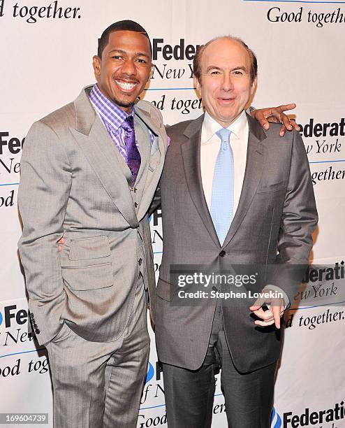 Actor/TV personality Nick Cannon and Viacom president and CEO Philippe Dauman attend The UJA-Federation Of New York Entertainment, Media And...