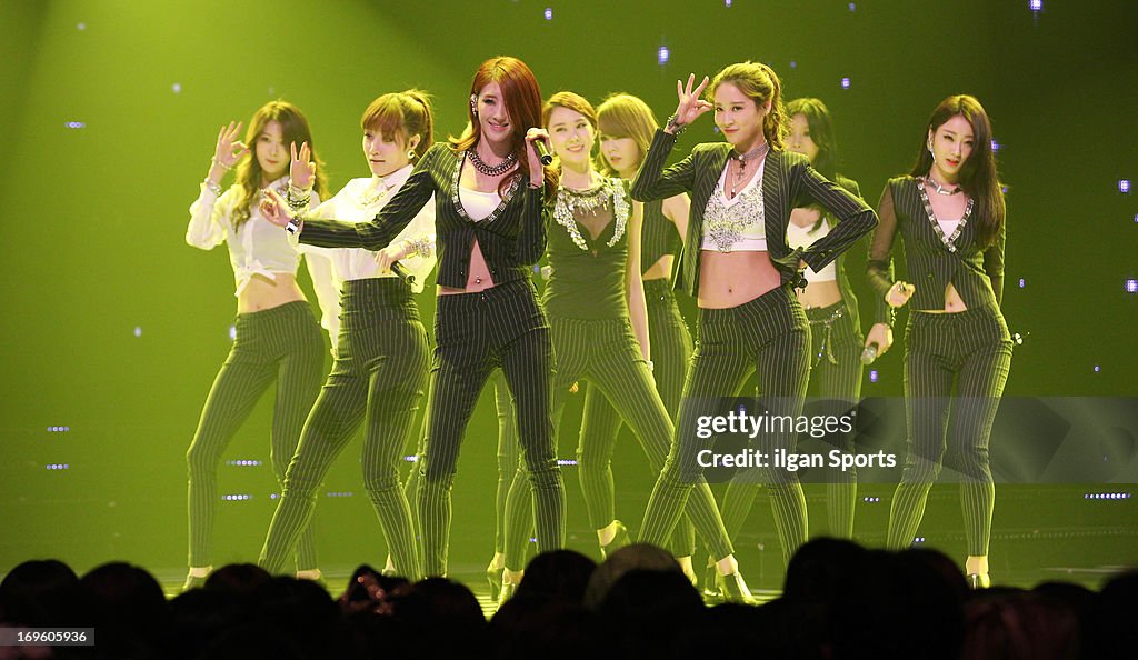 Mnet Rapper Nine Muses perform onstage during Mnet 'M Count Down' at CJ E&M... News ...