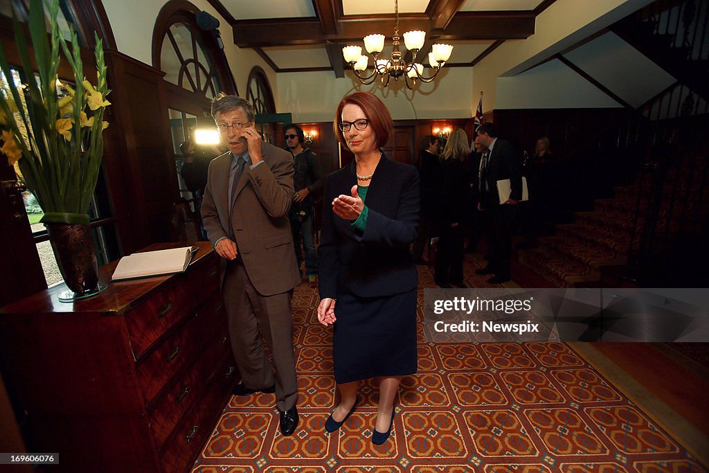 Bill Gates Meets Australian Prime Minister Julia Gillard