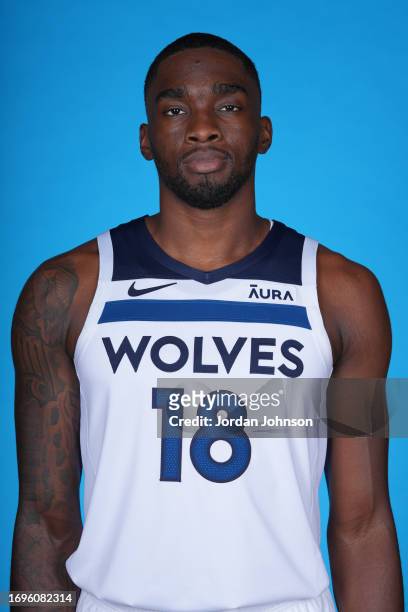 Shake Milton of the Minnesota Timberwolves poses for a portrait during 2023 NBA Media Day on September 28, 2023 at Target Center in Minneapolis,...