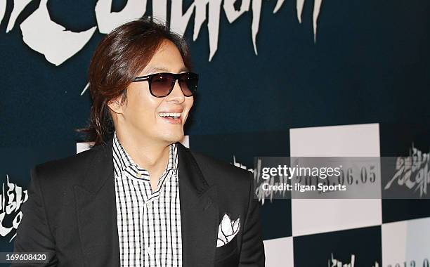 Bae Yong-Joon attends 'Secretly and Greatly' VIP press screening at COEX Megabox on May 27, 2013 in Seoul, South Korea.