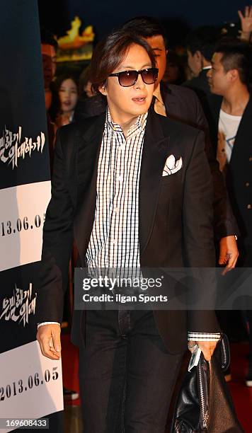 Bae Yong-Joon attends 'Secretly and Greatly' VIP press screening at COEX Megabox on May 27, 2013 in Seoul, South Korea.