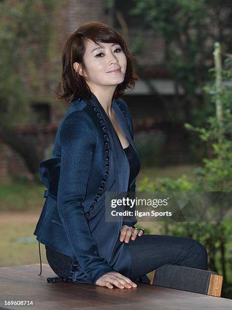 Kim Hye-Soo poses for photographs on May 27, 2013 in Seoul, South Korea.