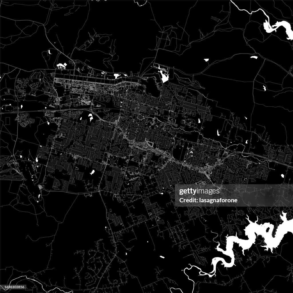 Killeen, Texas, USA Vector Map