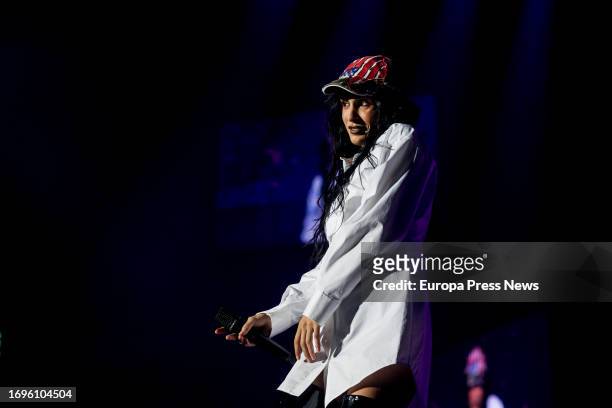 Singer Natalia Lacunza. During her performance at the Spotify Equal Fest concert at the Wizink Center on September 22 in Madrid, Spain. The concert,...
