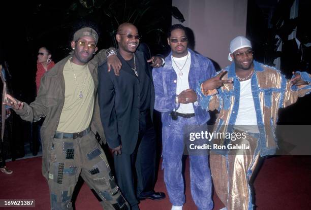 Group Boyz II Men attends the 43rd Annual Grammy Awards Pre-Party Hosted by Clive Davis on February 20, 2001 at the Beverly Hills Hotel in Beverly...