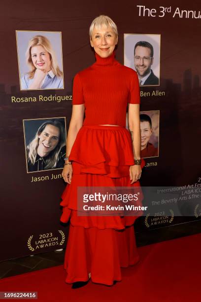 Alexandra Grant attends The 3rd Los Angeles Beverly Arts Icon Awards at Four Seasons Hotel Los Angeles at Beverly Hills on September 22, 2023 in Los...