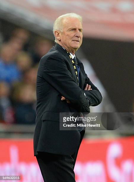 Giovanni Trapattoni manager of the Republic of Ireland looks on during the International Friendly match between England and the Republic of Ireland...