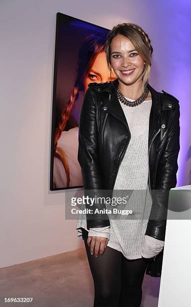 Laura Osswald attends the opening of the 'Niels Ruf Art Exhibition' at Camera Works on May 29, 2013 in Berlin, Germany.