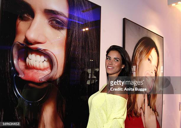 Janine Habeck attends the opening of the 'Niels Ruf Art Exhibition' at Camera Works on May 29, 2013 in Berlin, Germany.