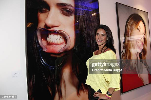 Janine Habeck attends the opening of the 'Niels Ruf Art Exhibition' at Camera Works on May 29, 2013 in Berlin, Germany.