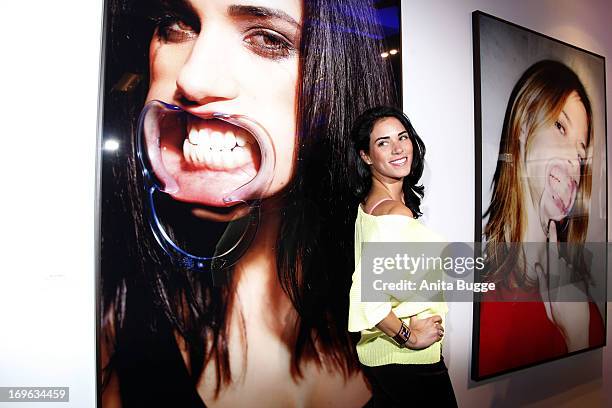 Janine Habeck attends the opening of the 'Niels Ruf Art Exhibition' at Camera Works on May 29, 2013 in Berlin, Germany.