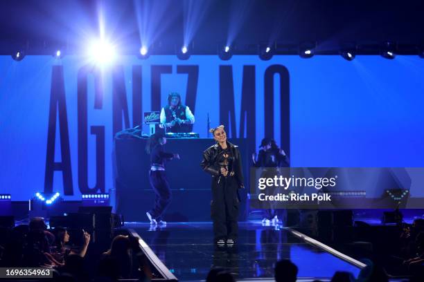 Agnez Mo performs onstage during the 2023 iHeartRadio Music Festival at T-Mobile Arena on September 22, 2023 in Las Vegas, Nevada.