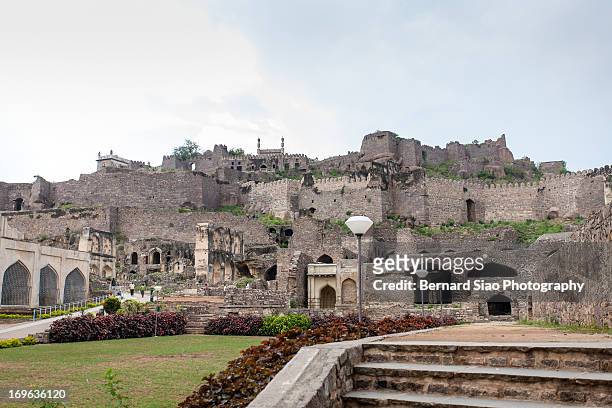 golconda fort - hyderabad stock pictures, royalty-free photos & images